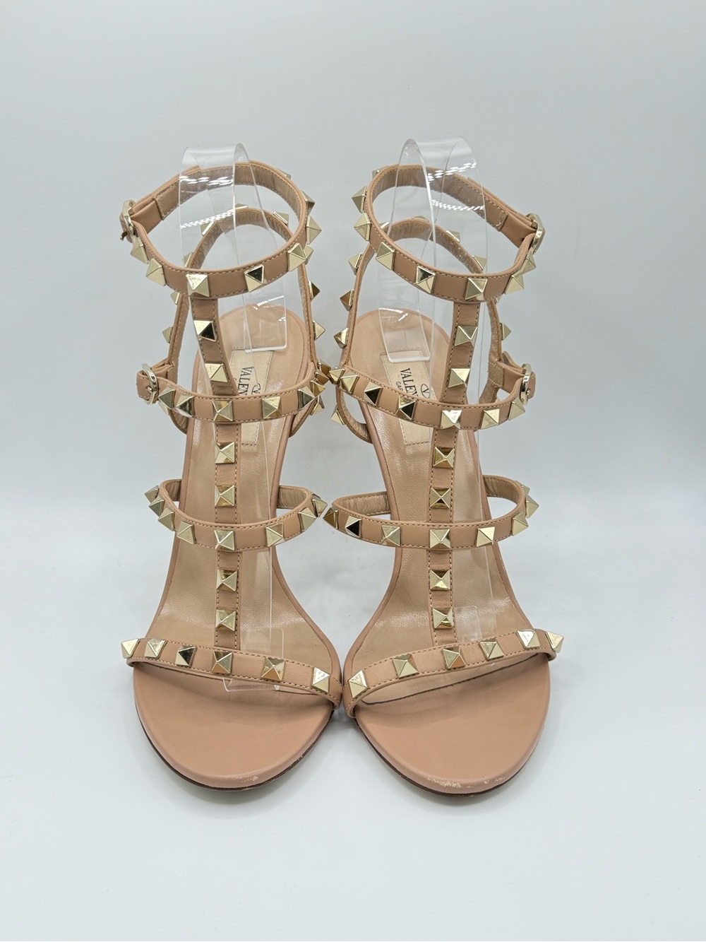 Valentino Garavani Rockstud Caged 100mm Sandals EU 38